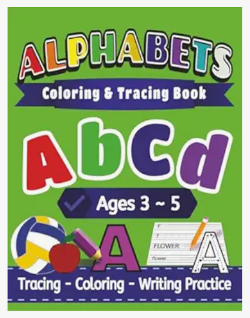 Alphabets Coloring & Tracing Book